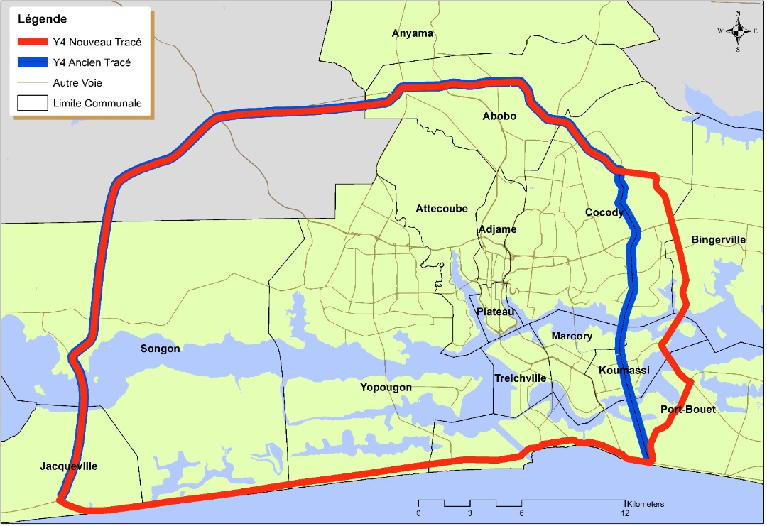 Voie De Contournement Dabidjan Y Co T Itin Raire Et D Lai D