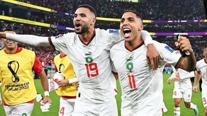 Le Maroc , Premier Pays Africain à Atteindre Les Demi-finales Au Mondial